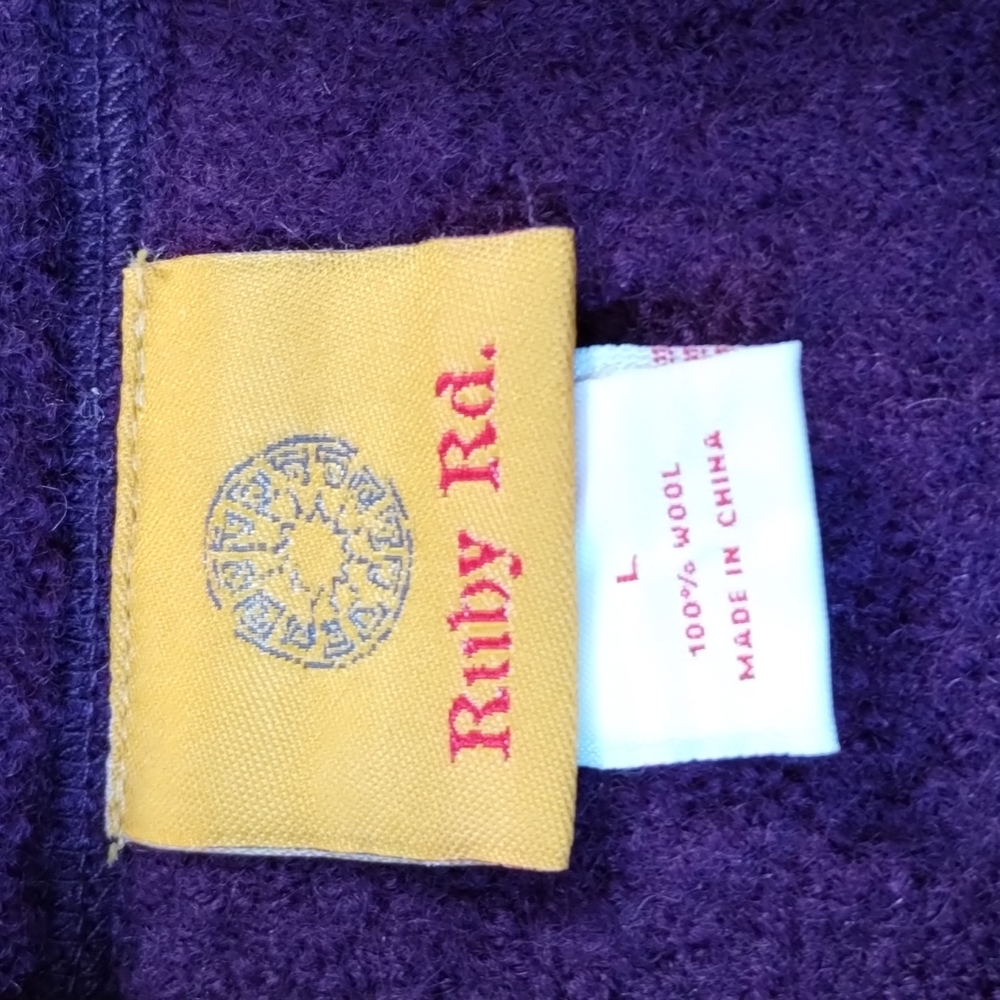 Ruby Rd Wool Plum/Purple Jacket - Picture 4 of 5
